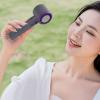 Alomejor Portable Handheld Mini Fan Fan with Digital Display 100 Speed Adjustment 14000RPM Strong Wind Power (Purple Grey) view 2