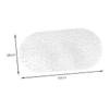 HOMOCONO Transparent Anti-Slip Bathroom Shower Mat Bath Pad with Flexible Design Non-Skid Surface Easy to Clean for Safe Use Bathtubs and Showers view 2