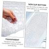 HOMOCONO Transparent Anti-Slip Bathroom Shower Mat Bath Pad with Flexible Design Non-Skid Surface Easy to Clean for Safe Use Bathtubs and Showers view 3