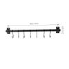 Unomor Kitchen Storage Wall Hanger with 7 Movable Hooks, Space Aluminum view 2