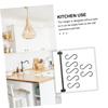 Unomor Kitchen Storage Wall Hanger with 7 Movable Hooks, Space Aluminum view 3