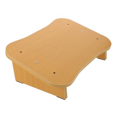 CAXUSD Wood Foot Rest Stool Footstool for Under Desk Use Ergonomic Design for Comfort for Office Home and Study Spaces Non-Skid Small Natural Finish