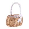 Handwoven Rattan Basket for Vegetables, Potted Plants Xmas view 1