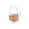Handwoven Rattan Basket for Vegetables, Potted Plants Xmas view 2