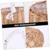 Handwoven Rattan Basket for Vegetables, Potted Plants Xmas view 4