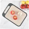 Hoement Stainless Steel Cutting Board Double-sided Food-grade Chopping Block for Kitchen Easy to Clean Space-saving Design Non-toxic Cooking Board for Meat and Veggies view 3