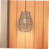QUMIIRITY Woven Rattan Pendant Light Shade Handcrafted Rustic Lantern Lampshade for Ceiling Lighting for Dining Room Bedroom and Easy to Install view 3