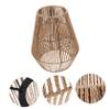 QUMIIRITY Woven Rattan Pendant Light Shade Handcrafted Rustic Lantern Lampshade for Ceiling Lighting for Dining Room Bedroom and Easy to Install view 4