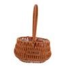 WATIIFUFU Woven Flower Basket Handle Hand-woven Decorative Storage Basket for Weddings Parties and Home Decor for Floral Arrangements Centerpieces and view 1