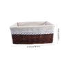 VILLFUL Wicker Storage Basket for Laundry Kitchen and Toy Organization Daisy Style Lining Brown Versatile Woven Basket for Home Decor and Clutter Management view 4