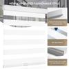 Boolegon Zebra Blinds for Windows, Cordless Blinds for Indoor Windows, Dual Layer Roll Up Window Blinds, Blackout Window Shades for Home, Office, Easy to Install, White, 29.5" W x 36" H view 3