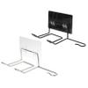 CANIGHT 2pcs Hair Dryer Rack Punch Wall Bracket for Bathroom -saving Storage Hook Holder for Hair Tools Easy to Install Black White view 1