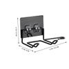 CANIGHT 2pcs Hair Dryer Rack Punch Wall Bracket for Bathroom -saving Storage Hook Holder for Hair Tools Easy to Install Black White view 2