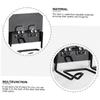 CANIGHT 2pcs Hair Dryer Rack Punch Wall Bracket for Bathroom -saving Storage Hook Holder for Hair Tools Easy to Install Black White view 4