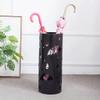 KYTGFH Umbrella Stand, Drain Tray European Style Simple Iron Umbrella Stand Metal Carved Umbrella Stand Household Umbrella Storage Umbrella Stand Black 50 * 20Cm Umbrella Stand view 2