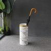 KYTGFH Umbrella Stand, Walking Stick Holder Marble Texture Office Door Storage Basket Bin Rack Umbrella Holder Stand Ceramic,Black,20 * 45cm view 3