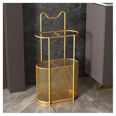 KYTGFH Umbrella Stand, Umbrella Stands Modern Simplicity Home Umbrella Rack Umbrella Holder with Drip Tray Umbrella Organizer for Hallway, Office, Porchand Door Entrances,Gold