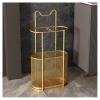 KYTGFH Umbrella Stand, Umbrella Stands Modern Simplicity Home Umbrella Rack Umbrella Holder with Drip Tray Umbrella Organizer for Hallway, Office, Porchand Door Entrances,Gold view 1