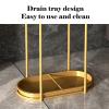 KYTGFH Umbrella Stand, Umbrella Stands Modern Simplicity Home Umbrella Rack Umbrella Holder with Drip Tray Umbrella Organizer for Hallway, Office, Porchand Door Entrances,Gold view 4