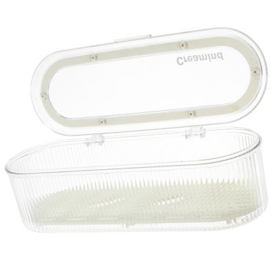 CONGARTENO Cutlery Organizer with Lid Kitchen Utensil Storage Box Drainer Basket for Chopsticks and Silverware Cream White Kitchen Accessory