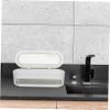 CONGARTENO Cutlery Organizer with Lid Kitchen Utensil Storage Box Drainer Basket for Chopsticks and Silverware Cream White Kitchen Accessory view 3