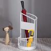 KYTGFH Umbrella Stand, Round Metal Umbrella Stand Rack Creative Umbrella Holder Umbrella Storage Artifact for Outdoor Indoor Home Office Hall/White/Large,White,Large view 2