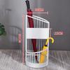 KYTGFH Umbrella Stand, Round Metal Umbrella Stand Rack Creative Umbrella Holder Umbrella Storage Artifact for Outdoor Indoor Home Office Hall/White/Large,White,Large view 3