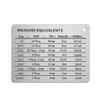 DIIOOMIEEU Professional Measurement Conversion Chart Refrigerator Magnet Stainless Steel Conversions for Cups Tablespoons Teaspoons view 1