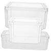 PRETYZOOM 3 Pcs PET Refrigerator Storage Bins for Fresh Produce view 1
