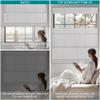 Sulugood Blackout Top Down Bottom Up Cordless Roman Shades for Window,Darking Fabric Lift Roman Blinds,UV Protection Window Blinds,75%-Blackout-Light Gray,78" W x 36" H view 3