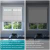 Sulugood Blackout Top Down Bottom Up Cordless Roman Shades for Window,Darking Fabric Lift Roman Blinds,UV Protection Window Blinds,75%-Blackout-Light Gray,78" W x 36" H view 4