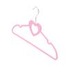 10pcs Coat Hanger Pink Plastic Clothes Hangers Space-Saving No Edge Hooks and Versatile for Home Style view 1