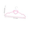 10pcs Coat Hanger Pink Plastic Clothes Hangers Space-Saving No Edge Hooks and Versatile for Home Style view 2