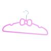 10pcs Coat Hanger Pink Plastic Clothes Hangers Space-Saving No Edge Hooks and Versatile for Home Style view 3