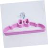 10pcs Coat Hanger Pink Plastic Clothes Hangers Space-Saving No Edge Hooks and Versatile for Home Style view 4