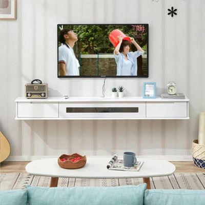 BTURYT Wall Mounting TV Cabinet-TV Lowboard Hanging-TV Stand for Media Console, Entertainment Center, 120 Cm TV Stand, Wall-Mounted TV Lowboard, DVD Storage Shelf, TV Cupboard Hanging ~/