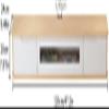 BTURYT Wall Mounting TV Cabinet-TV Lowboard Hanging-TV Stand for Media Console, Entertainment Center, 120 Cm TV Stand, Wall-Mounted TV Lowboard, DVD Storage Shelf, TV Cupboard Hanging ~/ view 2
