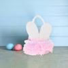 NAMOARLY Bunny Ear Flower Basket for Girls Adorable Easter Tote Petal Basket for Parties Celebrations for Storing Flowers Candy Lightweight Easy to Carry view 2