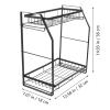 FUNOMOCYA Seasoning Organizer for Drawer Metal Spice Racks Countertop Spice Rack Storage Easy to Clean Kitchen Supplies view 2