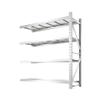 Cleanroom-Ready Stainless Rack, 4 Shelves, Easy-Clean, High Weight Capacity view 1