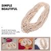 BELLIFFY 1roll Cord Multipurpose Woven Rope for Crafts Home Decor and Wrapping Versatile Hand Woven String for Creative Projects view 3