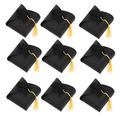 HAPINARY 50pcs Graduation Candy Boxes Creative Graduation Cap Treat Boxes for Parties Favors and Celebrations Hat Design for Festive Atmosphere