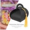 HAPINARY 50pcs Graduation Candy Boxes Creative Graduation Cap Treat Boxes for Parties Favors and Celebrations Hat Design for Festive Atmosphere view 2