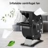 YZWZZXC Floor Blower Fan, Centrifugal Blower Fan, Electric Blower Fan, Suitable for Inflatable Arches, Pipe Ventilation, Electronic Equipment(18 * 12 * 24cm/7 * 5 * 9in) view 3