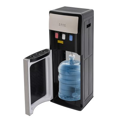 Bottom Loading Water Cooler Dispenser for 5 Gallon Bottles 3 Temperature Settings - Hot Cold Room Indicator Lights 500W Rapid Heating 90W Cooling Over-Temperature/Overload Protection (Silver Grey)