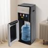 Bottom Loading Water Cooler Dispenser for 5 Gallon Bottles 3 Temperature Settings - Hot Cold Room Indicator Lights 500W Rapid Heating 90W Cooling Over-Temperature/Overload Protection (Silver Grey) view 2