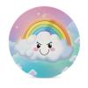 4PCS Drink Coasters Cartoon Smiling Cloud Rainbow Cup Holder Coaster Absorbent Coasters Universal Non-Slip Cup Holders for Home Office Decor view 3