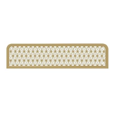 JIXDILO Metal Hollow Dividers for Dining Areas, Restaurant Booth Privacy Screen Panel Partition, Countertop Low Fence Divide for Hotel Bar(11.8x23.6in, GoldenA)
