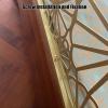 JIXDILO Metal Hollow Dividers for Dining Areas, Restaurant Booth Privacy Screen Panel Partition, Countertop Low Fence Divide for Hotel Bar(11.8x23.6in, GoldenA) view 4