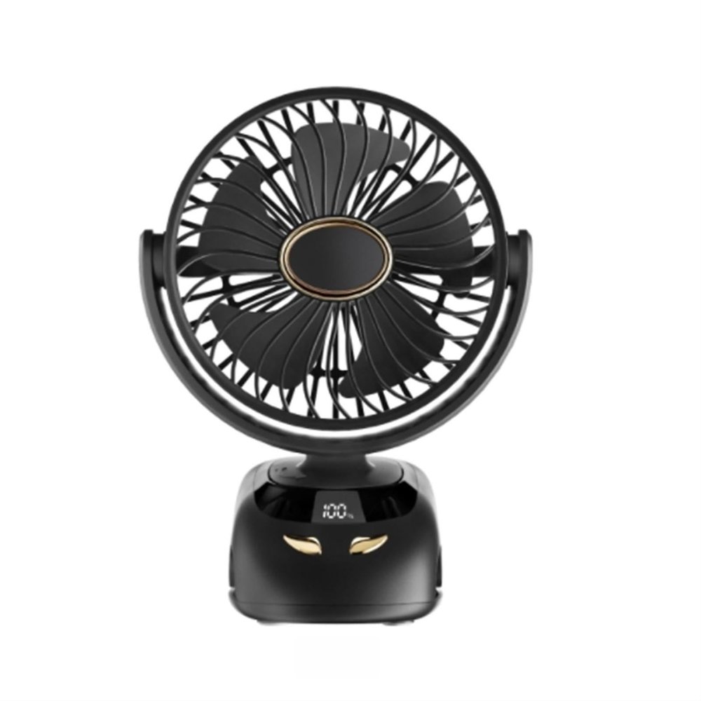 RSPGMKIX Clip Fan Usb Mini Portable Charging Small Fan Desktop Student Dormitory Fan(Black)
